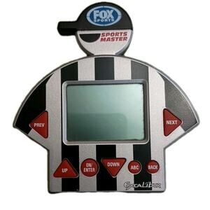 Vintage 2006 Excalibur Fox Sports Trivia Electronic Handheld Travel Game Tested